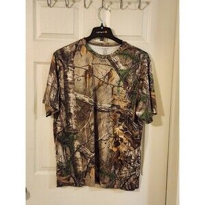 Realtree Men's Short Sleeve Pullover Shirt Size XL 46/48 Camo Scent Control